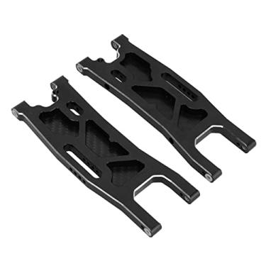 Imagem de aqxreight Braço de Suspensão Traseira de Carro RC Braço Oscilante de Liga de Alumínio Kit de Placa de Carbono à Prova de Poeira para 1/8 Sledg Carro de Controle Remoto Vermelho Desgaste Durável que