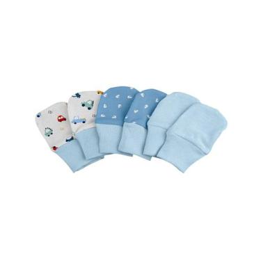 Imagem de Kit Luvas para Recém Nascido 3 Pares Bublim, Carrosauro