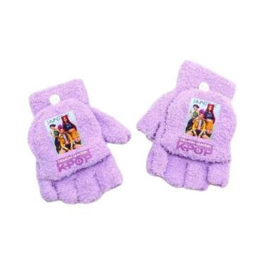 Imagem de Luvas De Inverno Para Meninas Com Desenhos De Cartoon, Luvas Sem Dedos