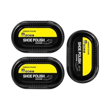 Imagem de Conjunto De 3 Peças De Cera Para Sapatos De Couro Incolor, Óleo De Cui