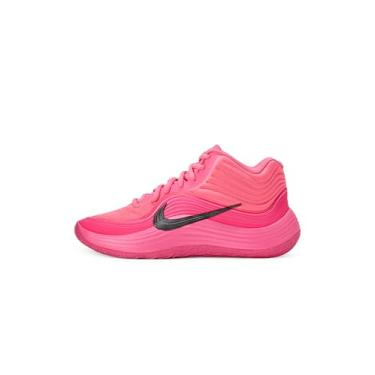 Imagem de Nike Tênis de basquete unissex Precision 8 Mid, Rosa digital/preto/rosa hiperativo, 19.5 Women/18 Men
