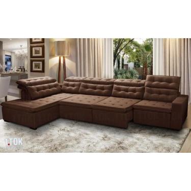 Imagem de Sofá De Canto Retrátil Reclinável 3.70 x 2.20- 1 Tok Estofados