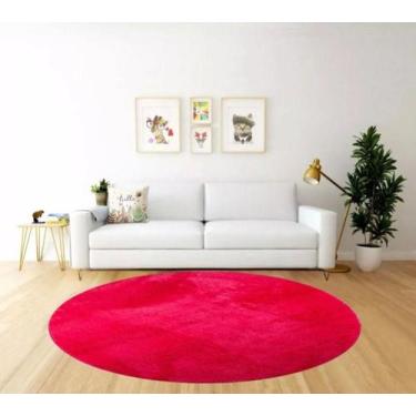 Imagem de Tapete redondo 2,00x2,00 pelo toque macio sala quarto pousada 100% ant