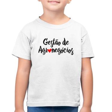 Imagem de Camiseta Algodão Infantil Gestão de agronegócios por amor - Foca na Mo
