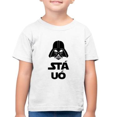 Imagem de Camiseta Algodão Infantil Stá Uó - Foca na Moda, Branco, 6