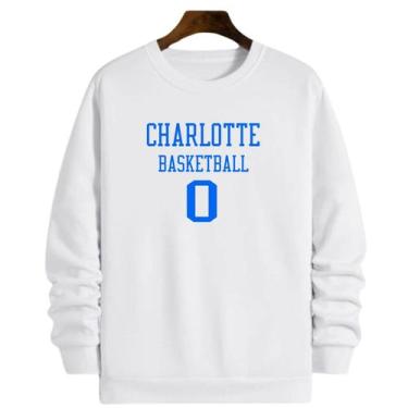 Imagem de Blusa Moletom Gola Basquete Charlotte Basketball número 0 - Loja Click