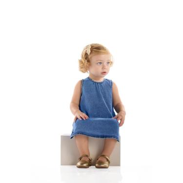 Imagem de Vestido Regata para Bebê em Jeans Quimby-Feminino
