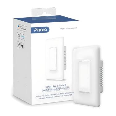 Imagem de Interruptor Inteligente de Parede WS-USC03 Monocanal, com Fio Neutro para Automação Residencial. Controle sua iluminação com sistemas de Casa Inteligente, compatível com comando de voz.