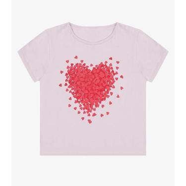 Imagem de Blusa Feminina Manga Curta Estampada Select Rosa, G, Rosa