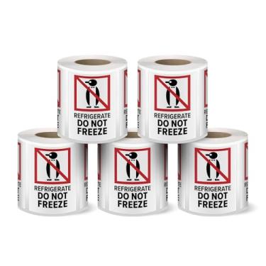 Imagem de LabelHero Etiquetas "Keep Refrigerated" – 500 por rolo – Design arrojado de alta visibilidade para envio, armazenamento frio, produtos perecíveis e conformidade com segurança alimentar