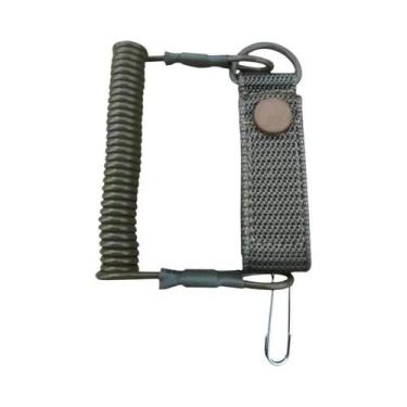 Imagem de Cordão Tático Elástico Anti-Perda Para Chaveiro De Arma, Lanterna E Ac