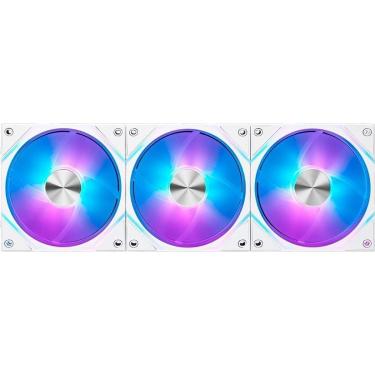 Imagem de Kit Com 3 Ventoinhas MSI MPG EZ120 ARGB 120mm, Magnetico, Branco - MPG EZ120 ARGB WHITE-3W-Unissex