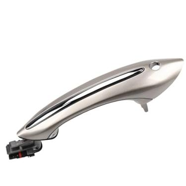 Imagem de Maçaneta de suporte para porta de carro adequada para BMW F02 F10 F06 F07 Carro Exterior Conforto Acesso Maçaneta de porta de substituição sem chave (cinza escuro)