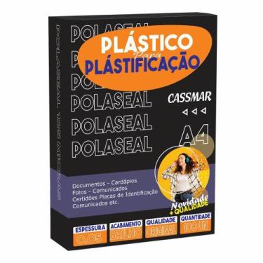 Imagem de Polaseal Plástico para Plastificação A4 220x307x0,05mm 100un - Cassmar
