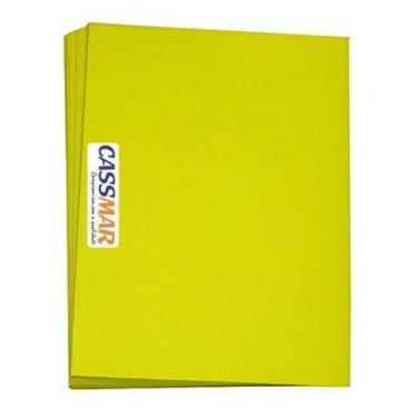 Imagem de Capa Para Encadernação A4 Amarelo Couro Fundo Pp 0,30 100un - Cassmar