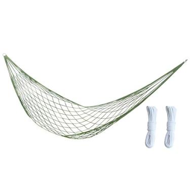 Imagem de Lljsszr Rede de Acampamento em Nylon com Ganchos, Estável E Portátil, Feita de Corda de Malha, Confortável E Ideal para Atividades Ao Ar Livre, B