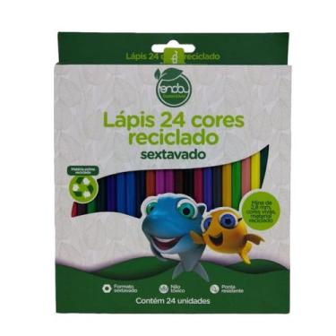 Imagem de Lapis de cor 24 cores sustetavel Sextavado - Onda