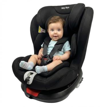 Imagem de Cadeira de Carro Auto Bebê com Isofix Top Tether Rotação 360 Graus 0 a 36kg Grupos 0 1 2 3 Giratória Proteção Lateral SPS INMETRO (Preto)