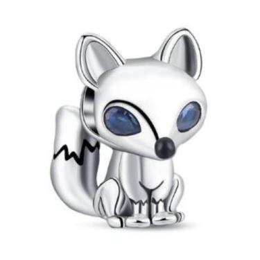Imagem de Berloque Separador Raposa Pequeno Principe Prata 925 de lei - Pulseira