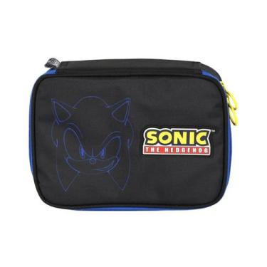 Imagem de Estojo Box Sonic Escolar 100 Pens Meninos Juvenil - Preto