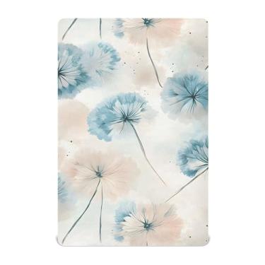 Imagem de xigua Lençóis de berço dente-de-leão para meninas e meninos, lençol macio e respirável, adequado para berço padrão e cama infantil 71 x 132 cm