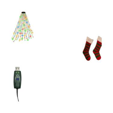 Imagem de Luzes De Natal LED De Alta Luminosidade Em Cascata Com Controle Remoto