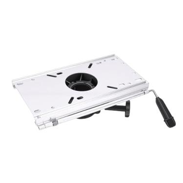 Imagem de Cryfokt Controle Deslizante do Assento do Barco, Ajuste Deslizante Frontal Traseiro Em Liga de Alumínio de Alta Resistência de 5,51 pol. Com Botão de Travamento de Rotação de 360