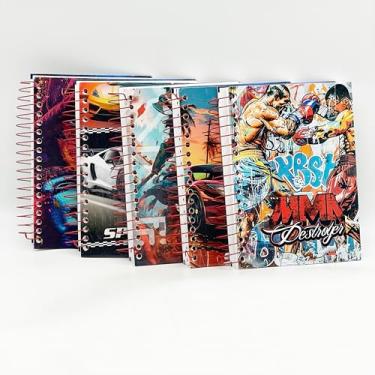 Imagem de Caderno Pequeno 1/4 Capa Dura 200 Folhas – Masculino