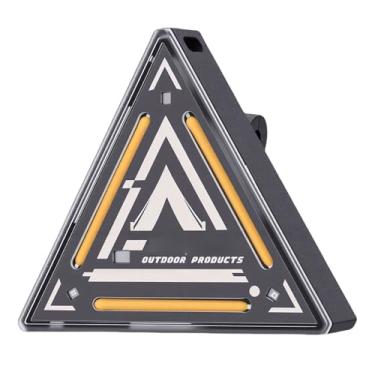 Imagem de RiToEasysports Luz de Advertência, Luz Triangular Recarregável do Diodo Emissor de da Emergência da Prova água do Pc Ipx4 Abs Com Corda Magnética Mão Grampo para a Noite