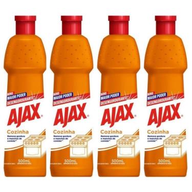 Imagem de Kit 4 Desengordurante Uso Geral Ajax Especialista Cozinha 500ml