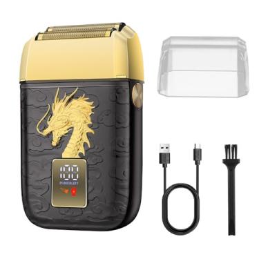 Imagem de HIENA PRO Máquina de barbear profissional para homens, aparador de alumínio elétrico duplo, aparador de precisão de cabeça careca sem fio, barbeador elétrico, recarregável com USB, presentes para