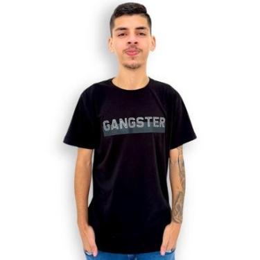 Imagem de Camiseta Masculina Oversized Gangster Estampada Manga Curta-Masculino