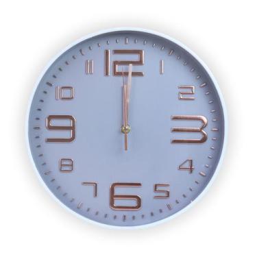 Imagem de Relógio de parede de plastico com borda - Amigold