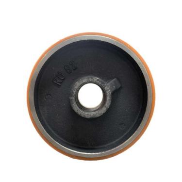 Imagem de Roda Direcional de Ferro com Poliuretano 200mm x 50mm para Rolamento 6