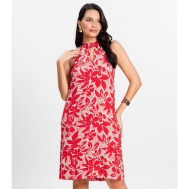 Imagem de Vestido Curto em Viscotorcion Rovitex Vermelho, M, Vermelho