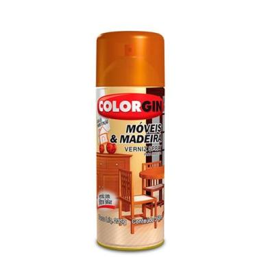 Imagem de Verniz Spray Móveis e Madeira Mogno Brilhante  763  - Colorgin
