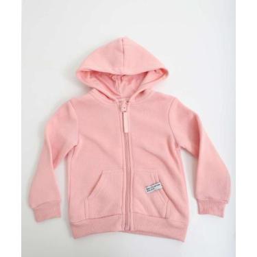 Imagem de Casaco Infantil Moletom Flanelado Marisa Tam 1 a 3 Ros-50063, Rosa, 2