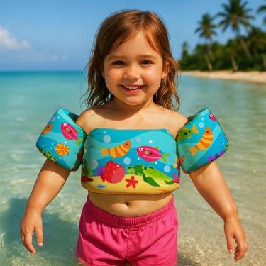 Imagem de Colete Salva Vidas Infantil Boia de Braço para Praia Piscina Tema Fund