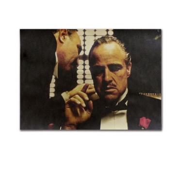 Imagem de Pôster pintando papel Kraft vintage O Poderoso Chefão Vito