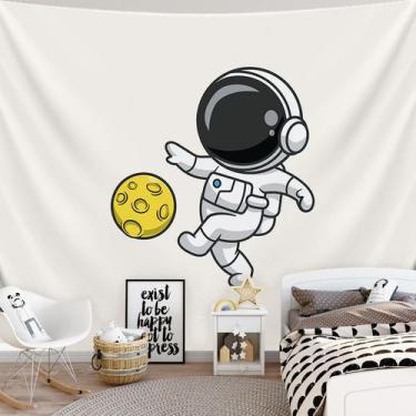 Imagem de Tapeçaria Astronaut Wall Microfabric 130x100cm Decoração de quarto - y