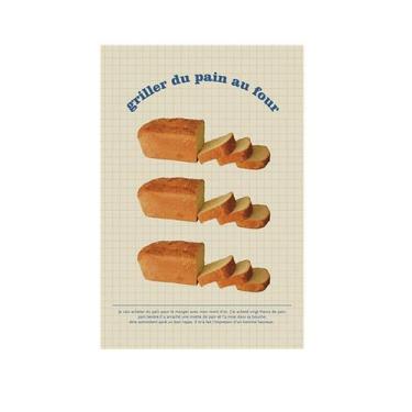 Imagem de Tapeçaria de parede, pão torrado, pintura estética 60x40cm - yiweisai