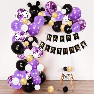 Imagem de Kit Balloon Arch Garland INS Happy Birthday 94 unidades - yiweisai