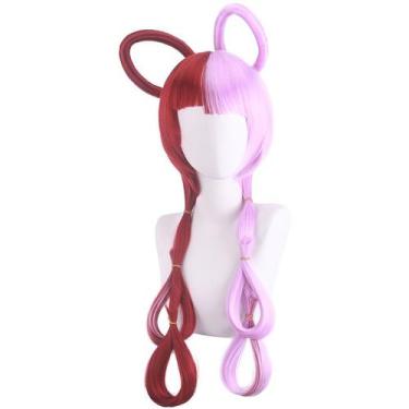 Imagem de Peruca de cosplay Utas, fantasia de anime, festa de Halloween, 65 cm -