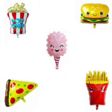 Imagem de Kit de balões de decoração Pisa Marshmallow, 5 unidades, tema gastronô