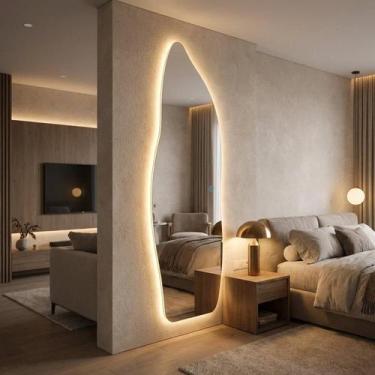 Imagem de Espelho Decorativo Orgânico Magnus 150cm com Iluminação LED Integrada 