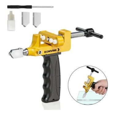 Imagem de Cortador Riscador Manual para Vidro Porcelanato Azulejos Lubrificação 