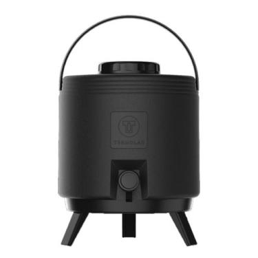 Imagem de Garrafa Botijão Térmico Com Torneira Preto 8L Termolar