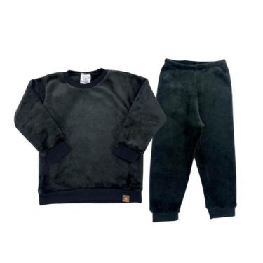 Imagem de Conjunto Inverno Blusão + Calça Fleece Agasalho Peluciado - Fofotinhos