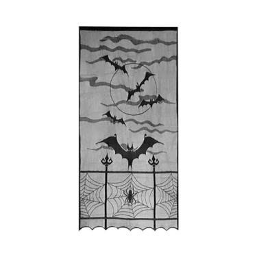 Imagem de Halloween Porta Cortinas, Black Spider Web, Lace Decoração, Imp - NONE
