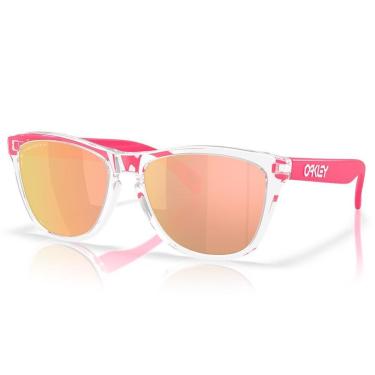 Imagem de Óculos de Sol Oakley Frogskins Clear Rose Gold Polarized-Masculino